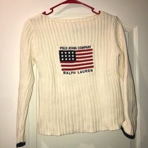 RALPH LAUREN American flag knit